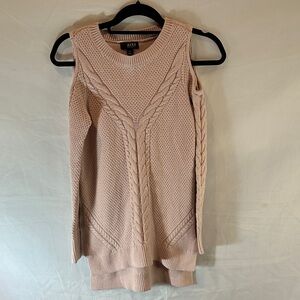 a.n.a Women's Salmon Pink Cable Knit Sweater XS